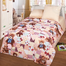Комплект детского постельного белья из бязи "Мой медвеженок" 